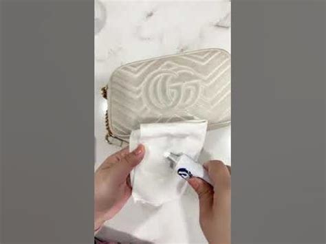 gucci marmont stain removal